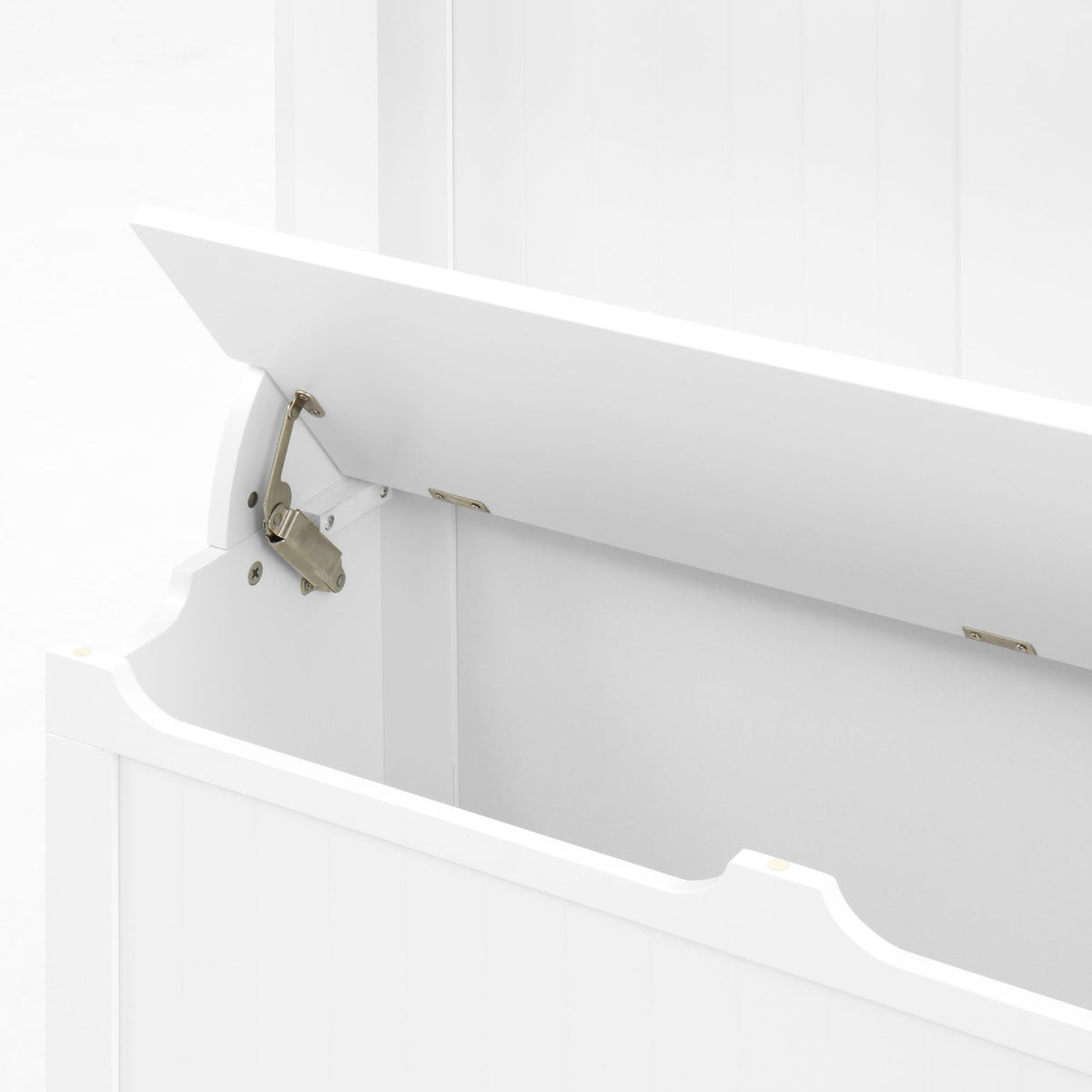 White Hall Tree with Bench, Hooks, and Hidden Storage
