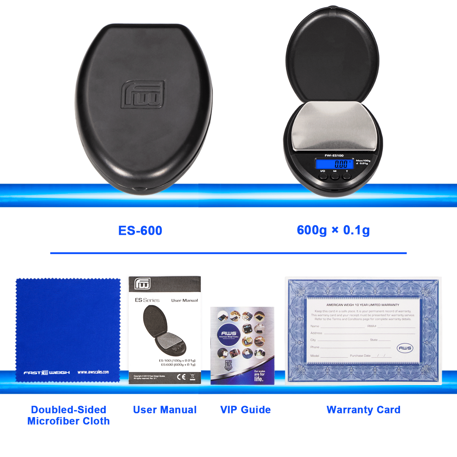 ES100g Compact Digital Pocket Scale