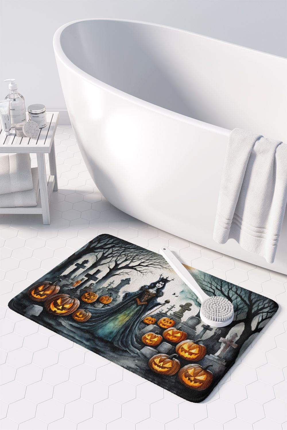 Evil Queen Halloween Cushioned Floor Mat
