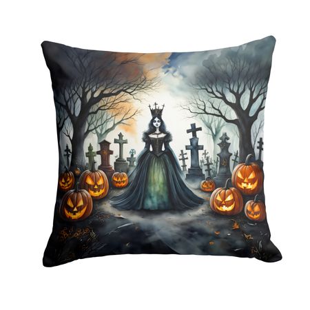 Evil Queen Spooky Halloween Decorative Pillow