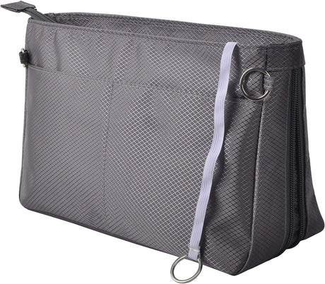 Expandable Dark Gray Handbag Organizer Insert
