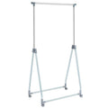 Extendable Foldable Clothing Rack with Rolling Wheels and Brakes