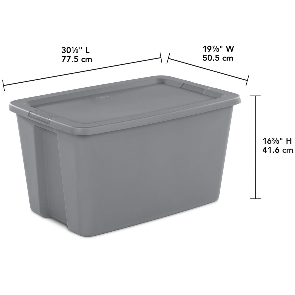 Stackable Storage Bins with Snap-On Lids for Bedding and Gear