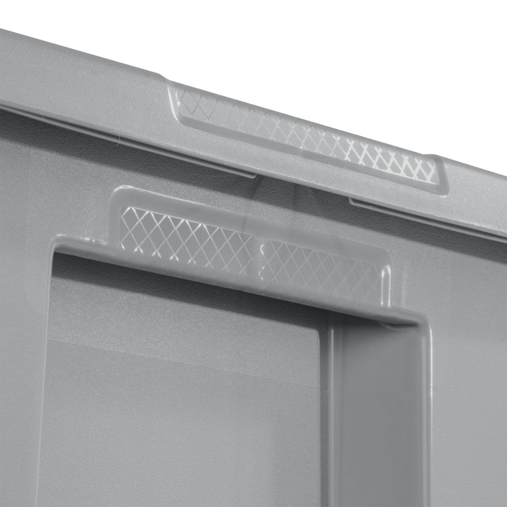 Stackable Storage Bins with Snap-On Lids for Bedding and Gear