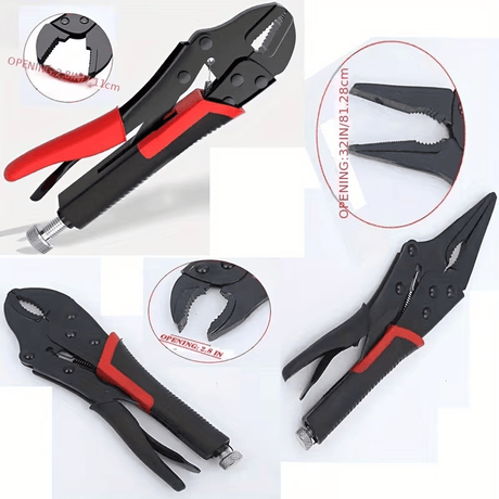 Deep-Reach Straight-Nose Locking Clamp