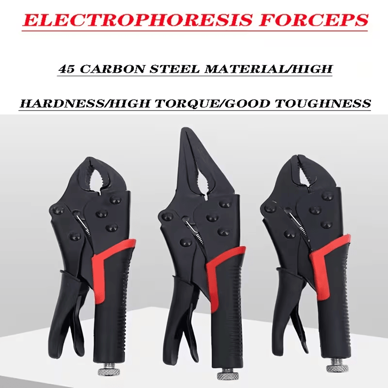 Deep-Reach Straight-Nose Locking Clamp