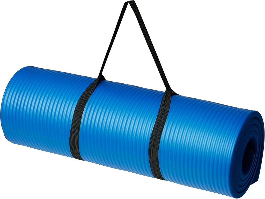 Exercise Yoga Mat with Convenient Carrying Strap