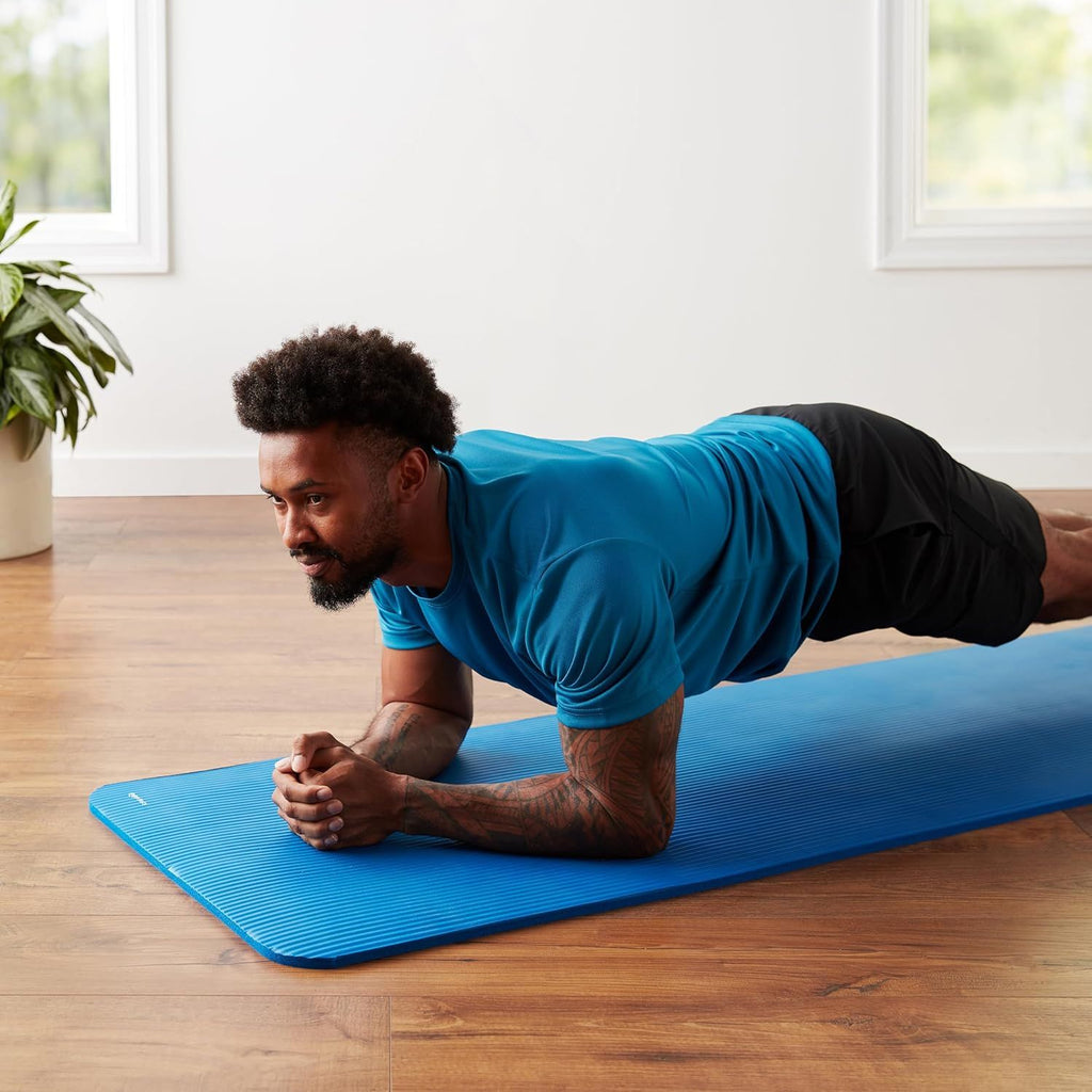 Exercise Yoga Mat with Convenient Carrying Strap