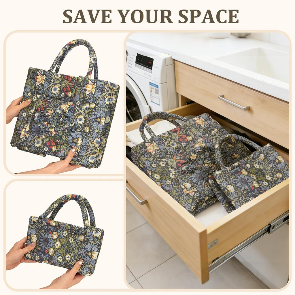 Portable Storage Baskets for Laundry, Nursery, and Bedroom Use