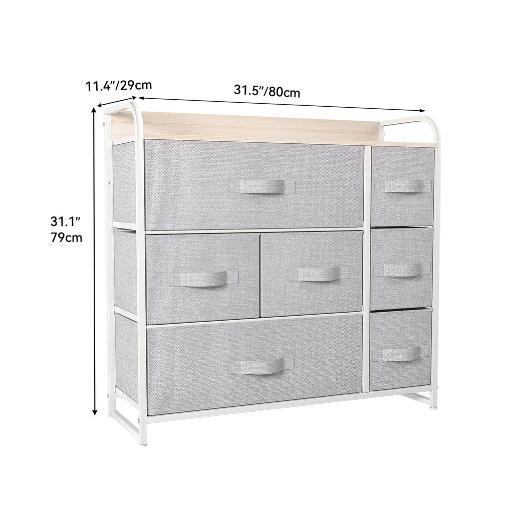 Modern Seven-Drawer Storage Dresser