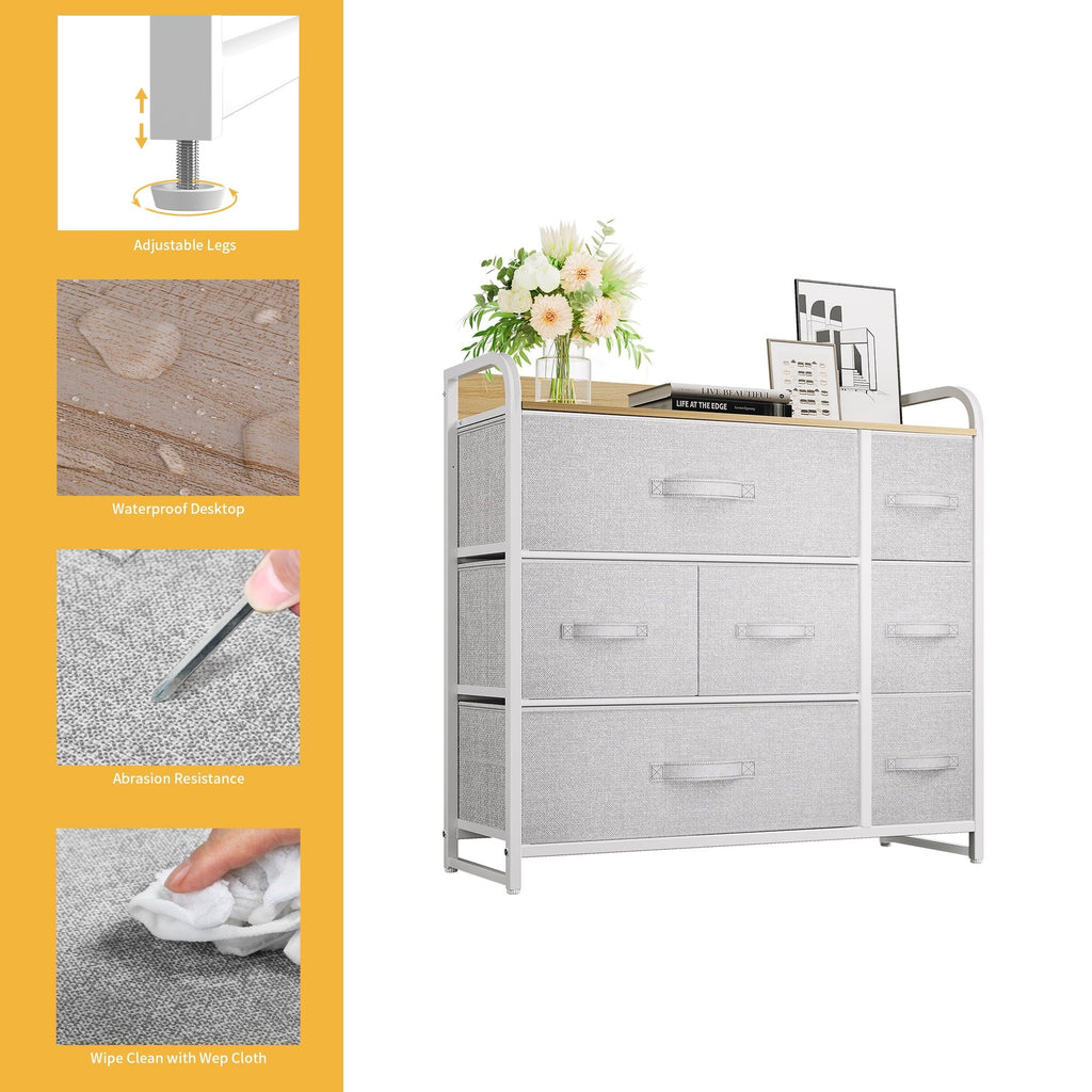Modern Seven-Drawer Storage Dresser