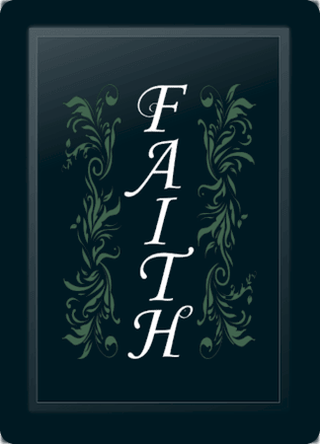 Faith Floral Vertical Sage Embroidered Logo Panel
