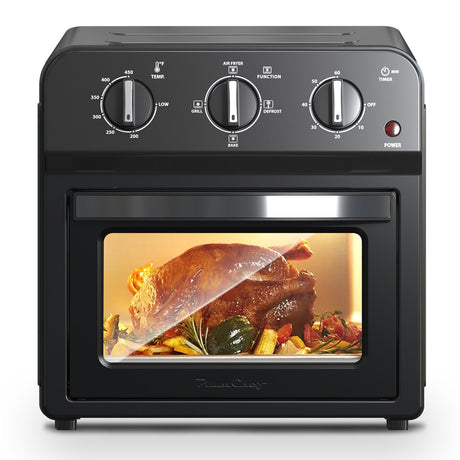 Family Size Air Fryer Toaster Oven Combo,13QT,360° Hot Air Circulation for Healthy Oil-Free Cooking
