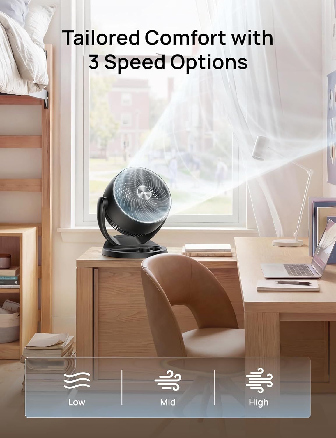 Table Air Circulator Fan for Everyday Indoor Use