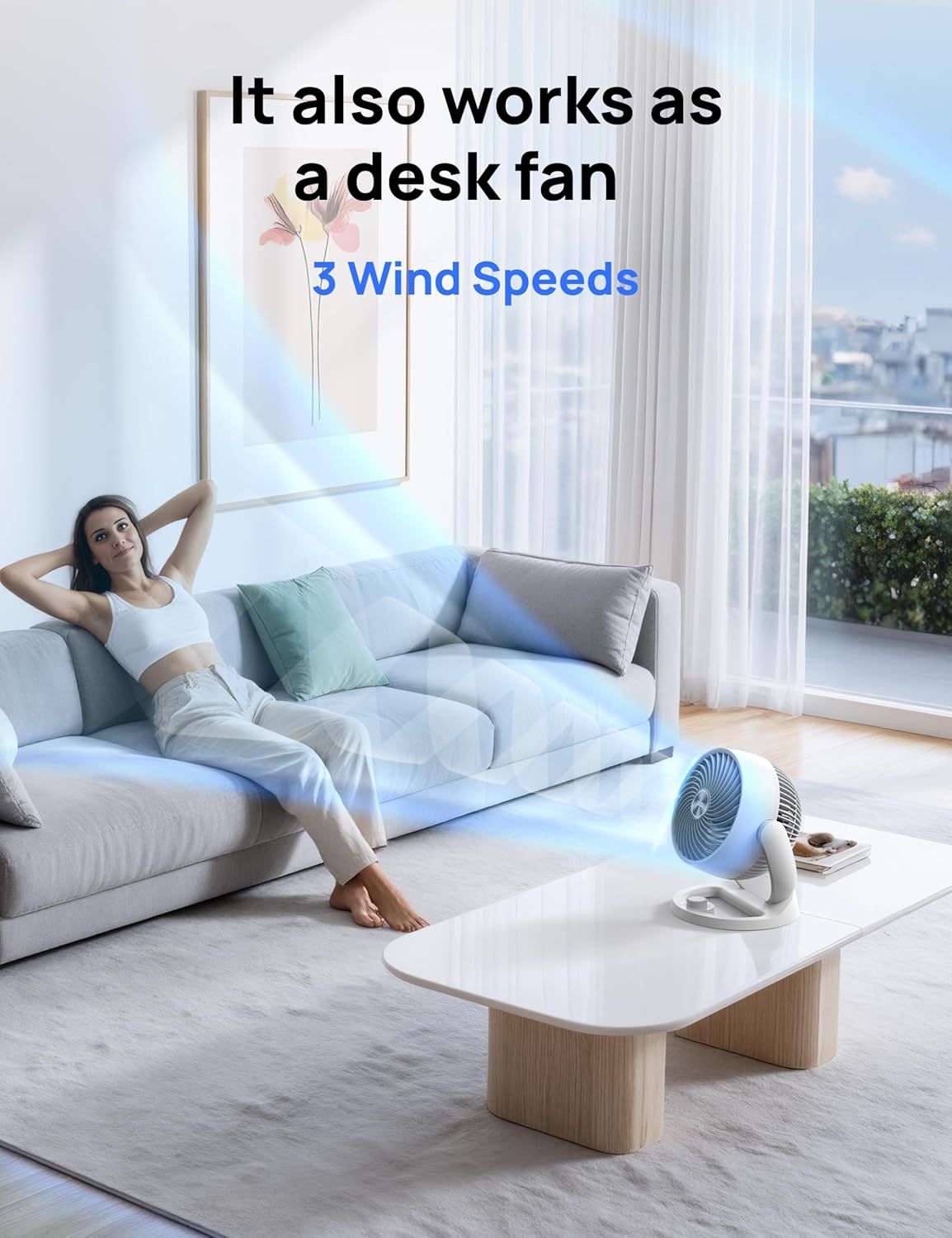 Table Air Circulator Fan for Everyday Indoor Use