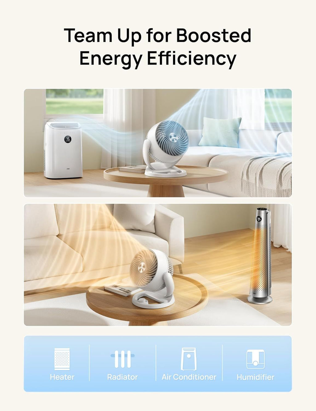 Table Air Circulator Fan for Everyday Indoor Use
