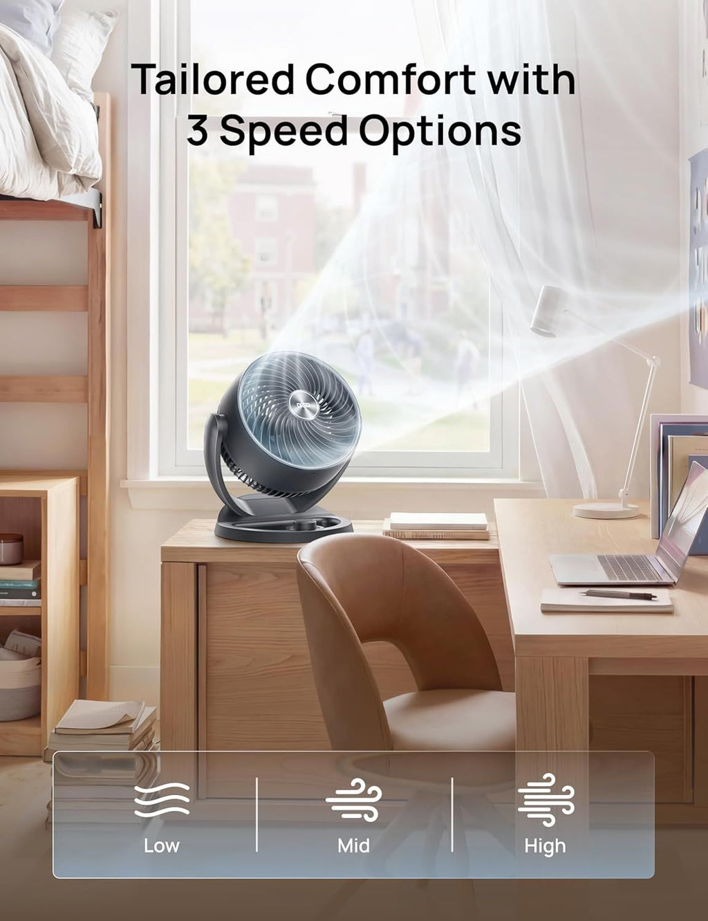 Table Air Circulator Fan for Everyday Indoor Use