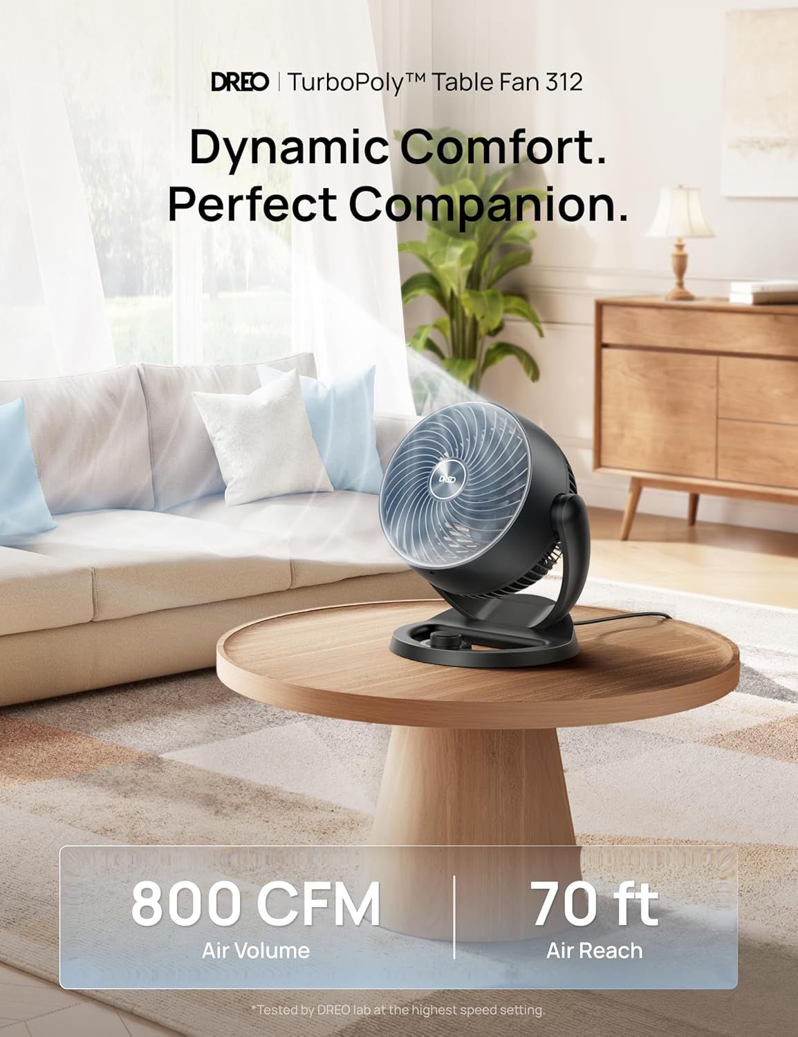 Table Air Circulator Fan for Everyday Indoor Use