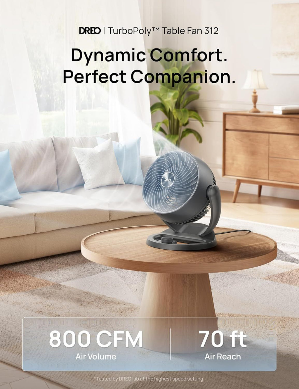 Table Air Circulator Fan for Everyday Indoor Use