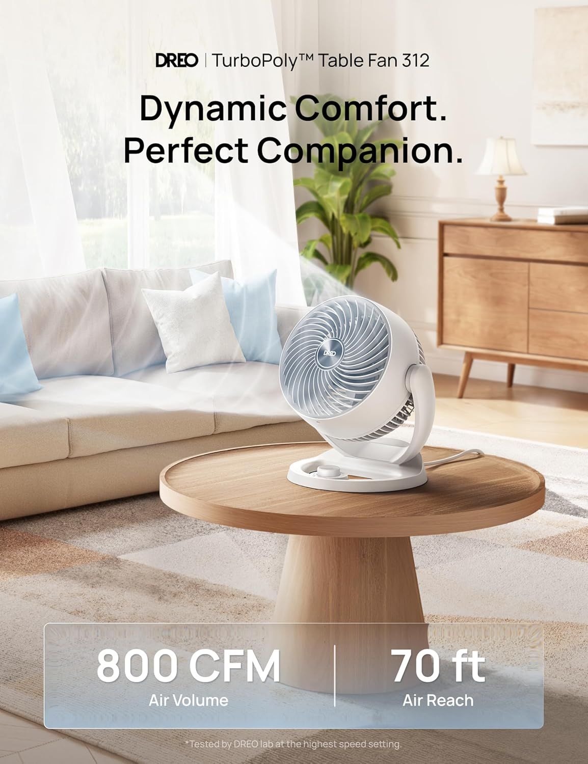 Table Air Circulator Fan for Everyday Indoor Use