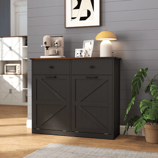 Farmhouse Double Tilt-Out Trash Cabinet