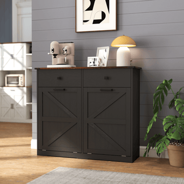Farmhouse Double Tilt-Out Trash Cabinet