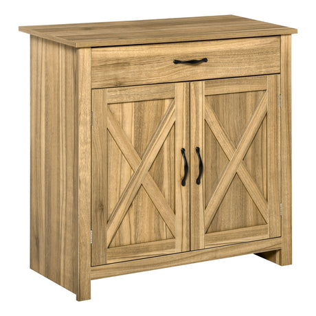 Farmhouse Buffet Cabinet with Barn Doors