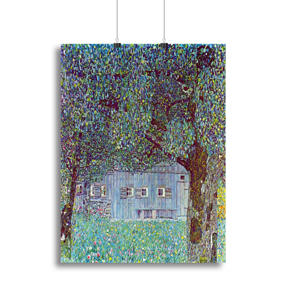 Klimt Farmhouse in Upper Austria Wall Art