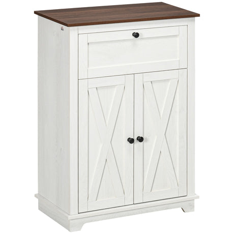 Farmhouse Sideboard Storage Cabinet, Doors and Drawer, for Kitchen, Living Room