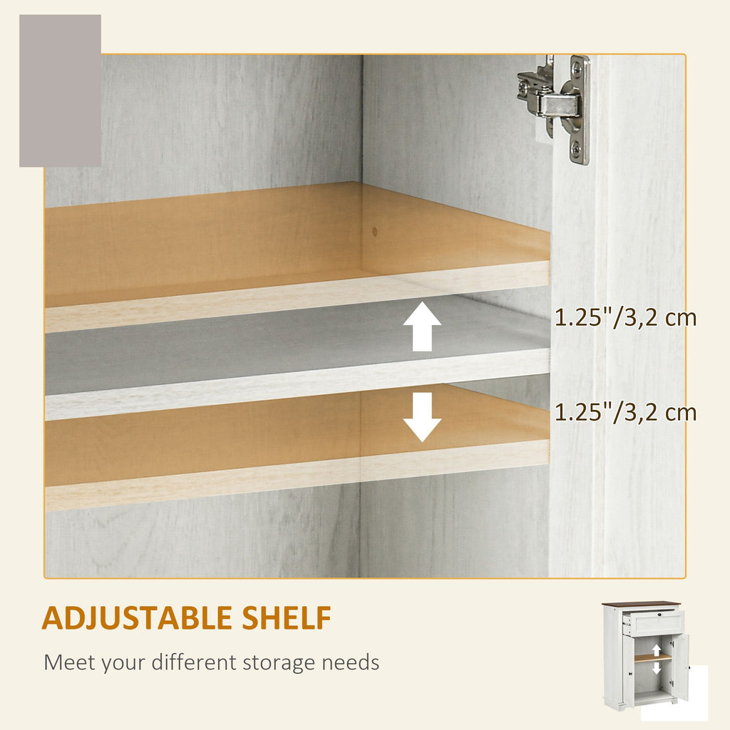 Farmhouse Sideboard Storage Cabinet, Doors and Drawer, for Kitchen, Living Room