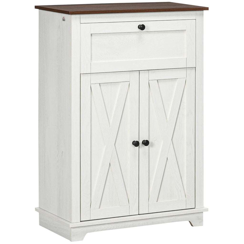 Farmhouse Sideboard Storage Cabinet, Doors and Drawer, for Kitchen, Living Room