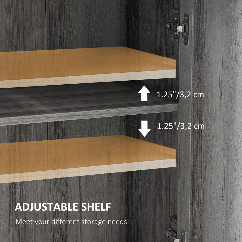 Farmhouse Sideboard Storage Cabinet with Doors and Drawer