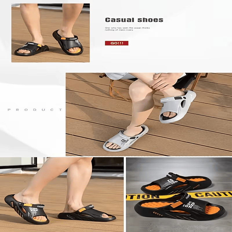 Men's Thick-Soled Casual Clog Slippers