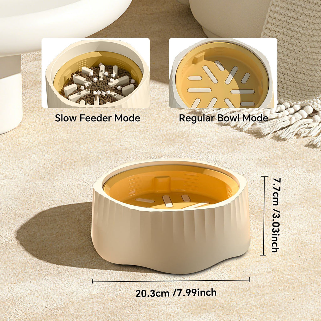 Dual Food and Water Bowl Set with Nonslip Base
