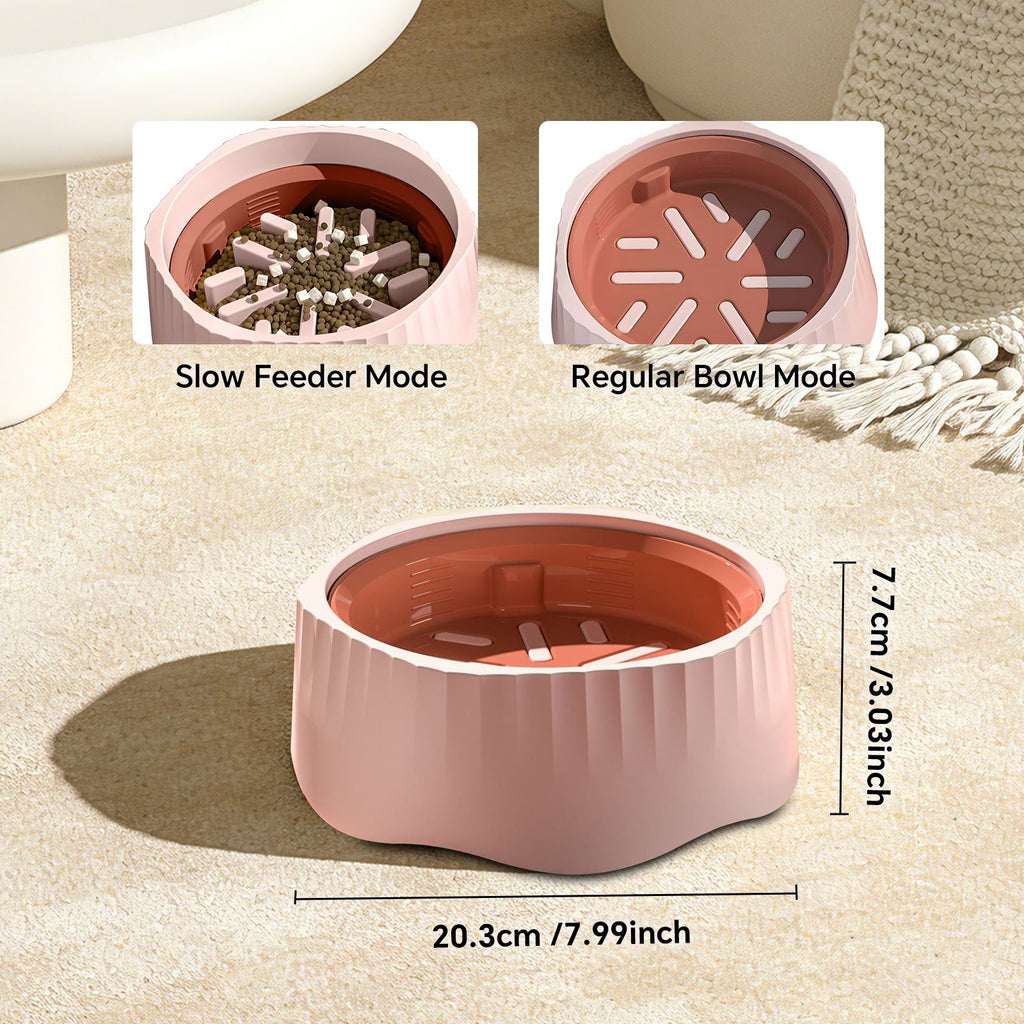 Dual Food and Water Bowl Set with Nonslip Base