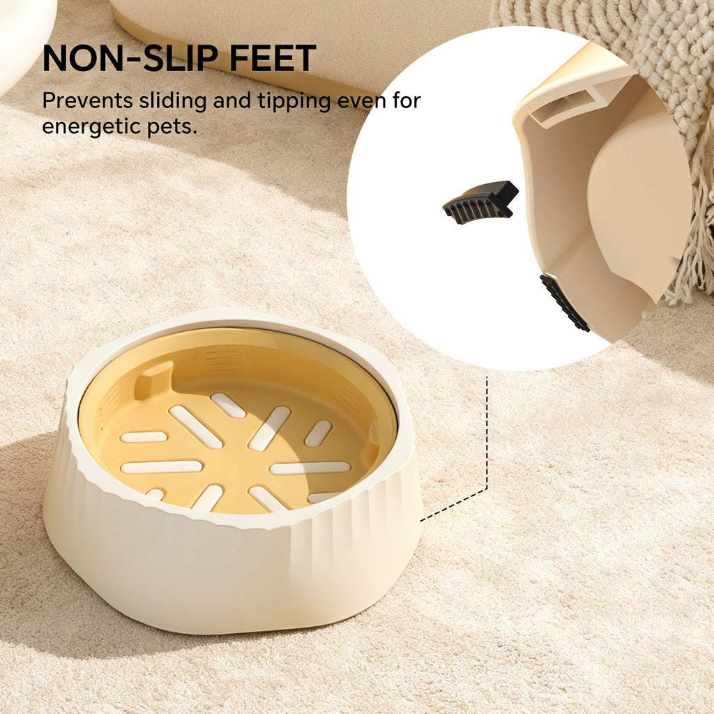 Dual Food and Water Bowl Set with Nonslip Base