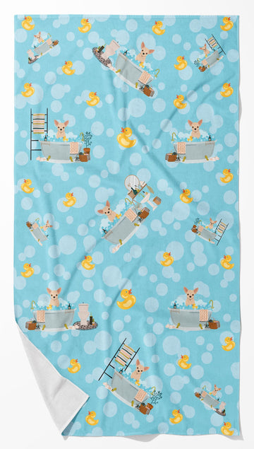 Fawn Chihuahua Plush Artwork Bath Towel