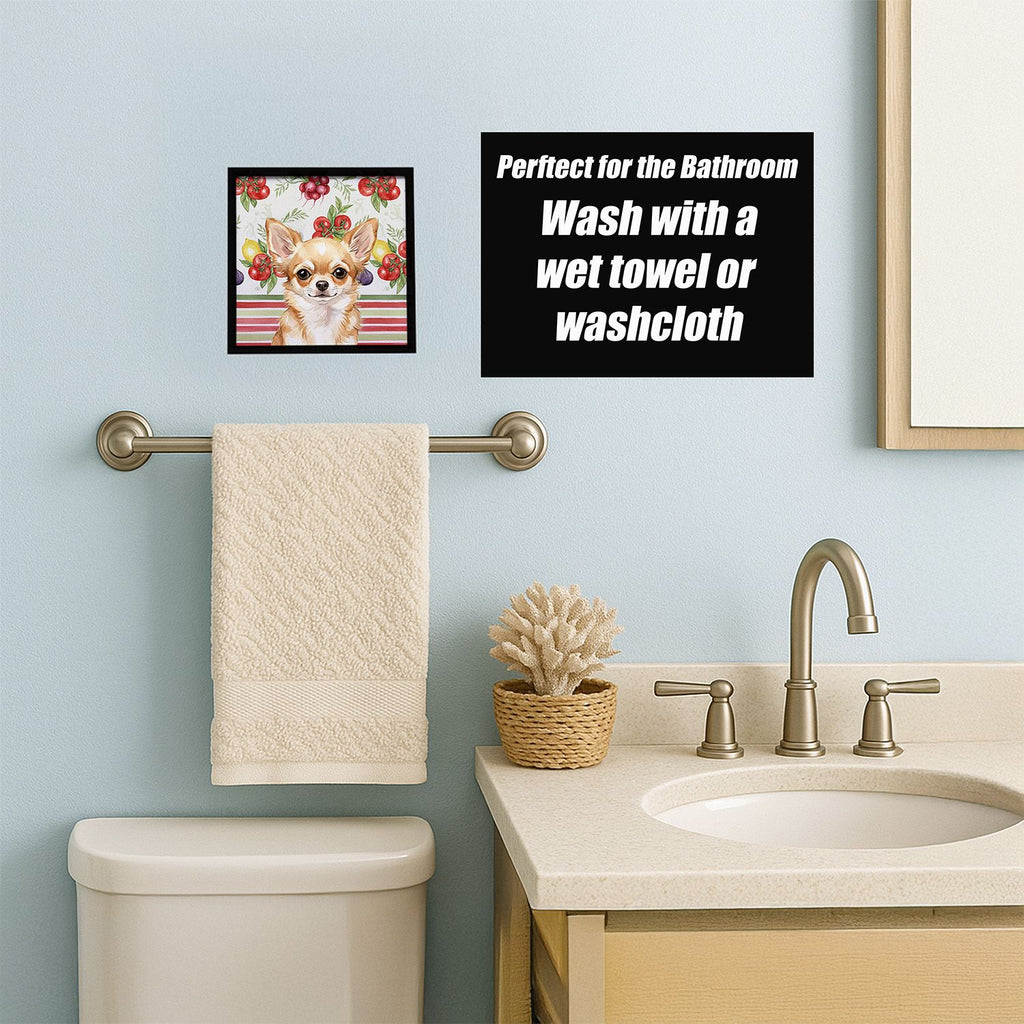 Fawn Chihuahua Vegetable Framed Wall Art