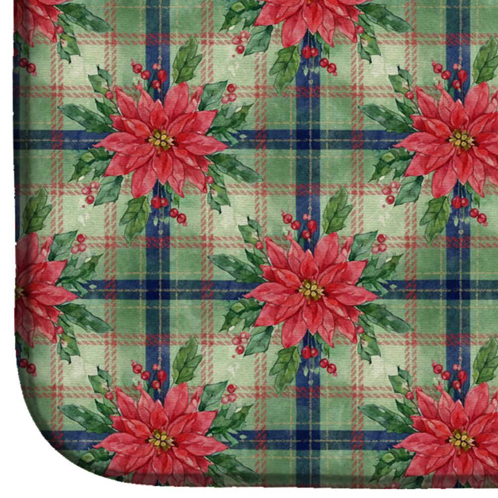 Fawn Doberman Pinscher Poinsettia Drying Mat