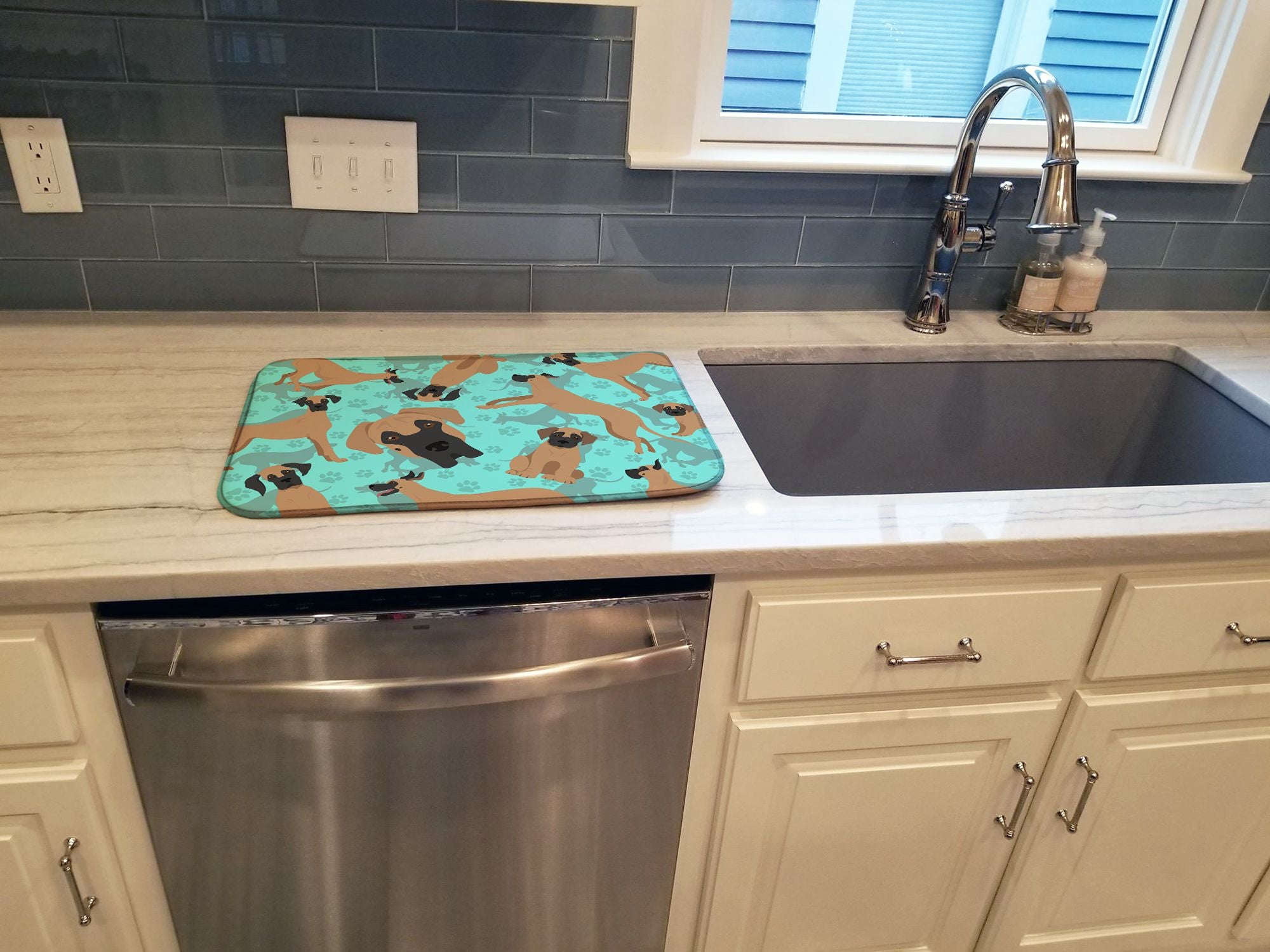 Quick-Dry Dish Drying Mat for Kitchen Countertops