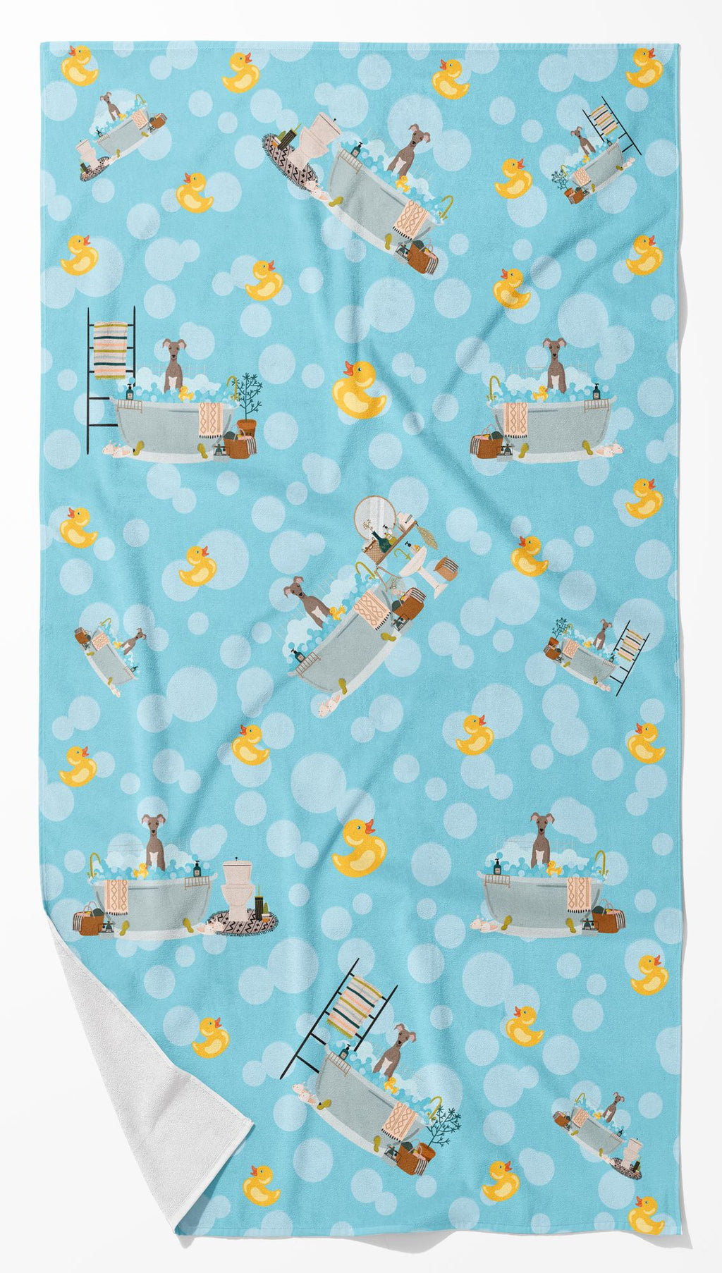 Fawn Italian Greyhound Plush Bath Towel