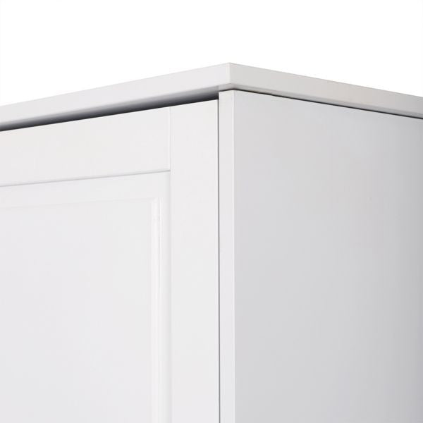 Double Door Five-Tier Storage Cabinet for Tidy Closet Organization