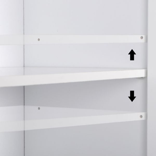 Double Door Five-Tier Storage Cabinet for Tidy Closet Organization