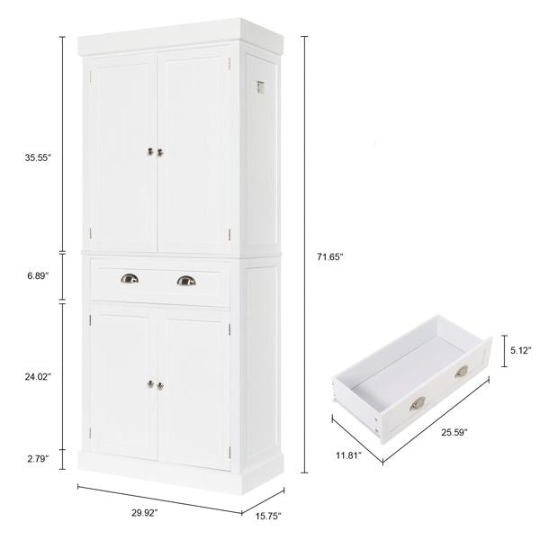 Double Door Five-Tier Storage Cabinet – Organize Clothes Efficiently