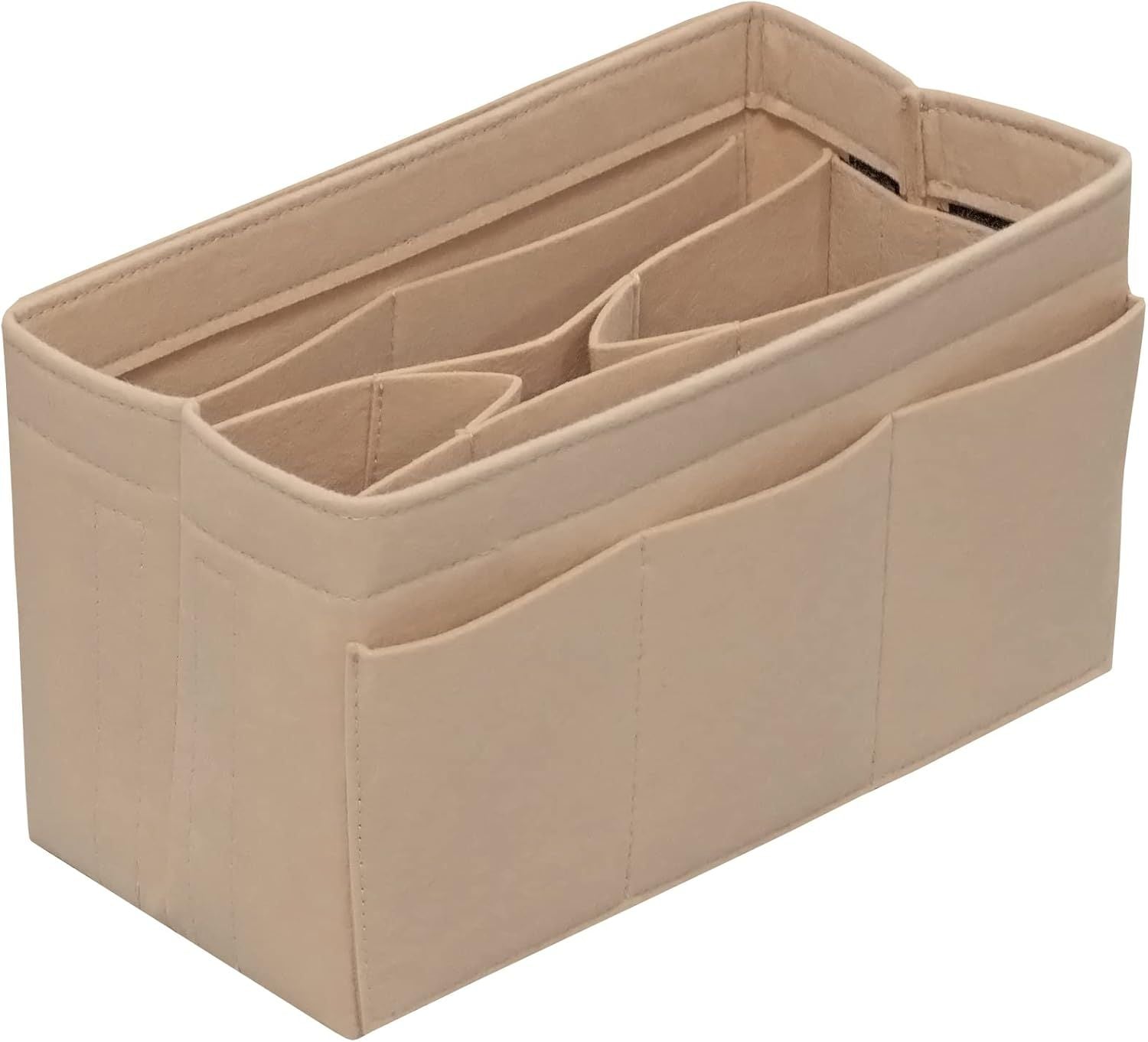 Large Beige Purse Organizer Insert for Handbags and Totes