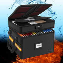Two-Layer Locking Document File Box