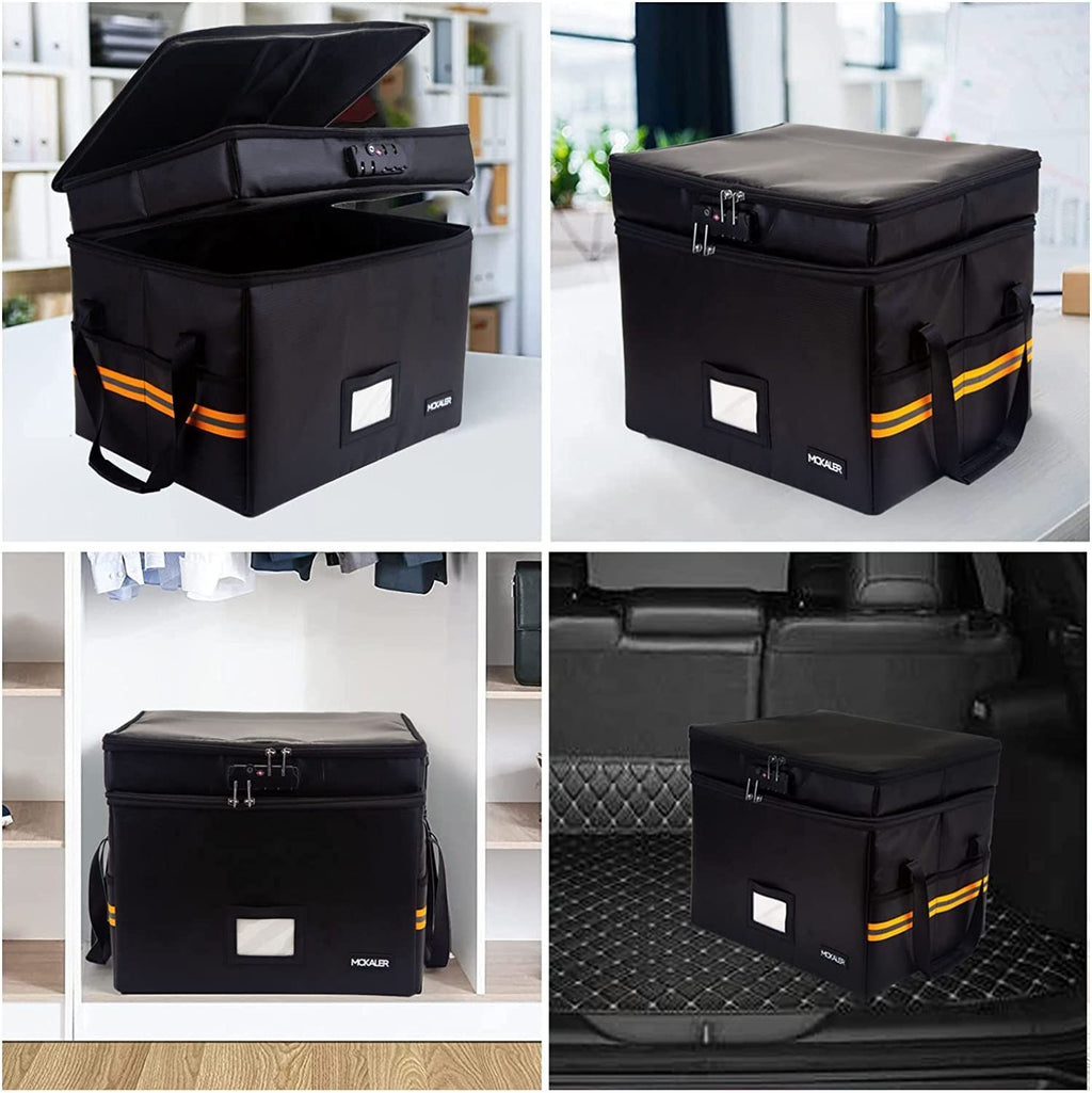 Two-Layer Locking Document File Box