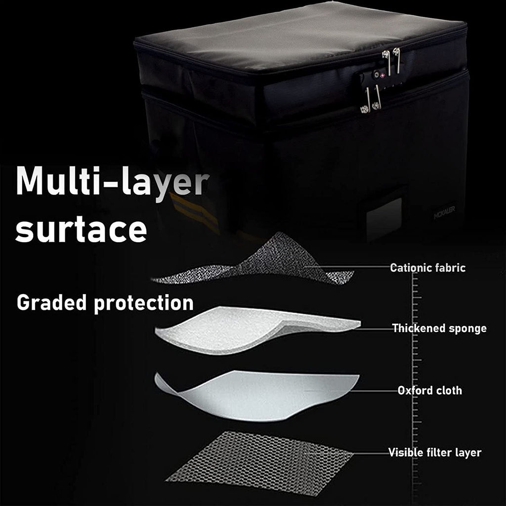 Two-Layer Locking Document File Box