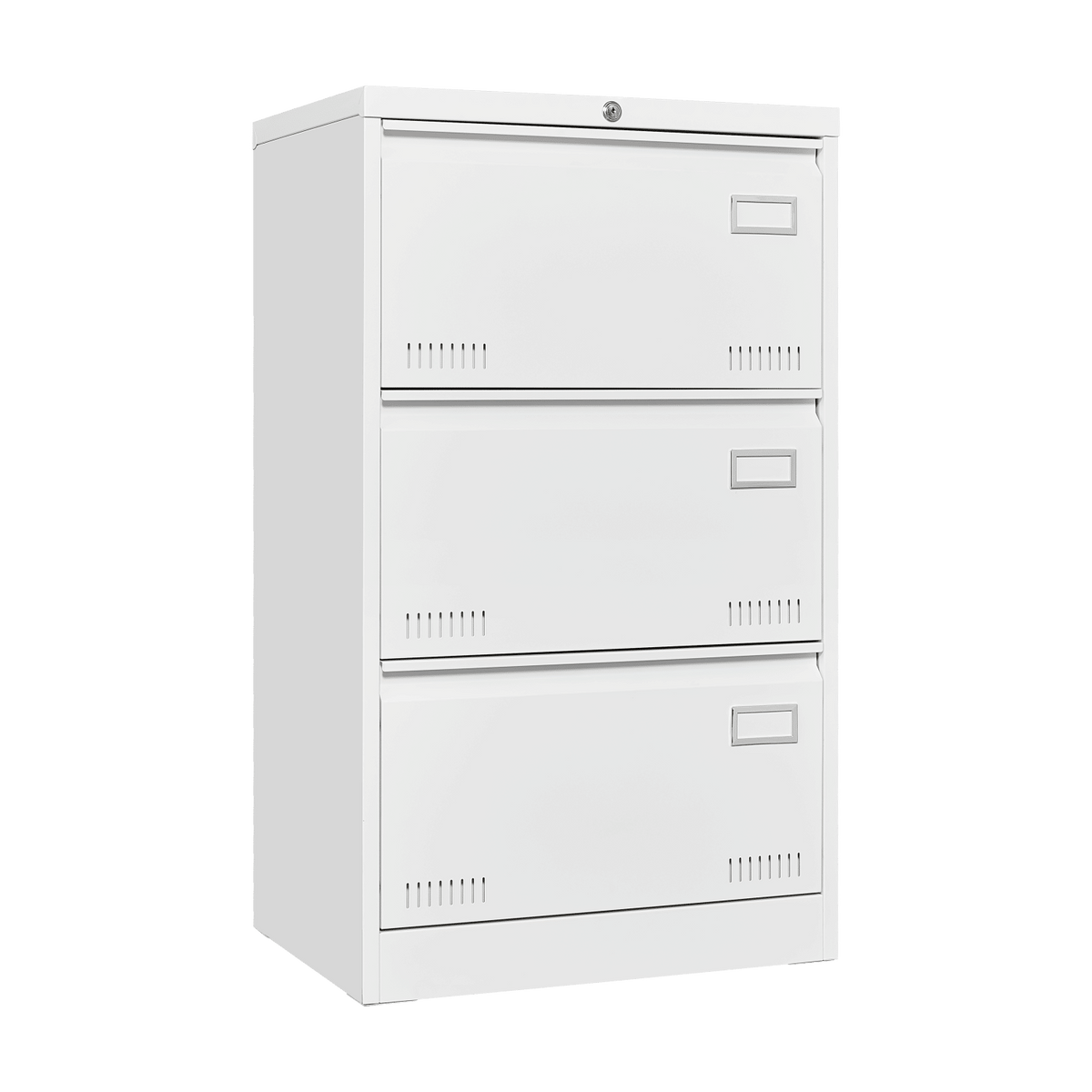 Three-Drawer Locking Lateral File Cabinet