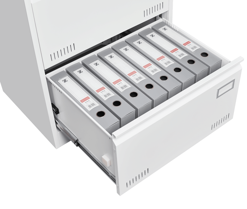 Three-Drawer Locking Lateral File Cabinet